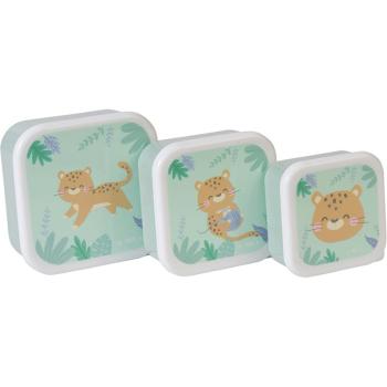 Saro Baby Snack Boxes caserolă de mâncare Hunter Mint 3 buc