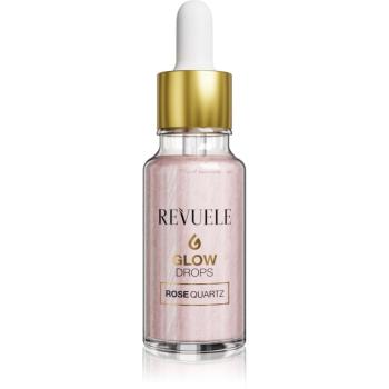 Revuele Glow Drops Rose Quartz ser cu efect iluminator corp si fata 20 ml