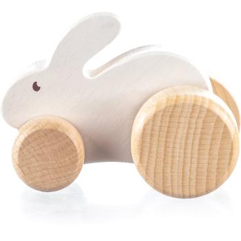 Zopa Wooden Animal animal pe rotile din lemn Rabbit 1 buc