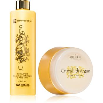 Brelil Professional Cristalli di Argan Set set cadou pentru un par stralucitor si catifelat