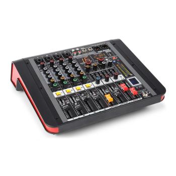 Power Dynamics PDM-M404A, mixer muzical, 4 intrări de microfon, procesor multi-fx 24 biți, player usb