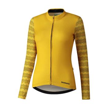 
                         Tricou de cilism pentru iarnă cu mânecă lungă - KAEDE PRINTED LONG 
                