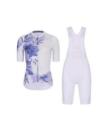 
                         Tricoul și pantaloni scurți de ciclism - FLOWERY 
                