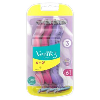 Gillette Venus 3 Colors női Borotva 6db