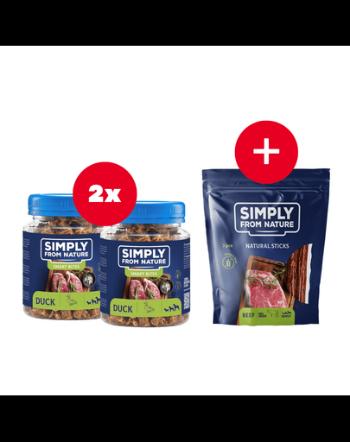 SIMPLY FROM NATURE Smart Bites recompense cu rata 2 x 130 g + snack GRATIS