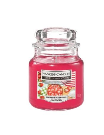 Yankee Candle Lumânare parfumată mică Home Inspiration Sugared Strawberries 104 g