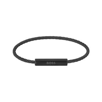 Hugo Boss Trendy brățară neagră Alek 1580389