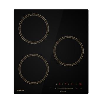 Klarstein Plită cu inducție Victoria, 45 cm, 6 600 W, 3 zone de gătit, control glisant, boost