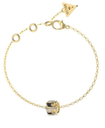 Guess Brățară decentă placată cu aur cu cristale Fabulous Me JUBB05192JWYGBK 18.5 cm