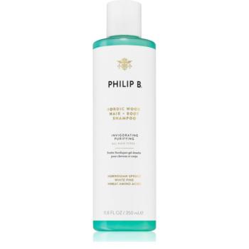 Philip B. White Label Nordic Wood sampon pentru curatare pentru corp si par 350 ml