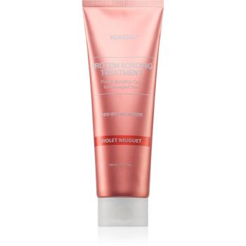 KUNDAL Protein Bonding Care Treatment ingrijire completa pentru păr uscat și deteriorat cu parfum Violet Muguet 250 ml