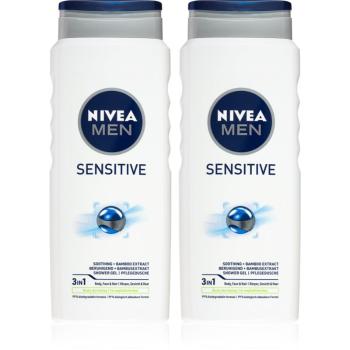 NIVEA MEN Sensitive gel de dus pentru corp si par ambalaj economic