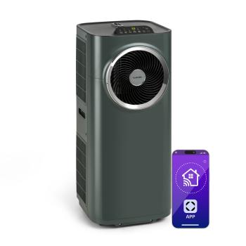 Klarstein Kraftwerk Smart 12K, aer condiționat portabil, 3 în 1, 12.000 BTU, control prin aplicație, antracit