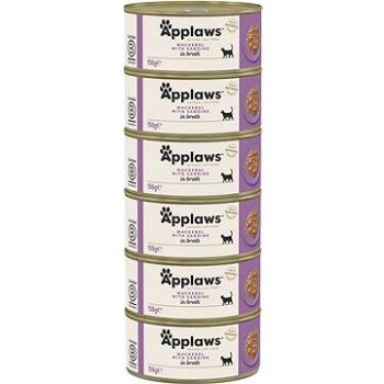 Applaws konzerva Makrela so sardinkami 6× 156 g (5060481891301)