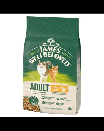 JAMES WELLBELOVED Adult 4 kg hrana din curcan pentru pisici adulte 1-7 ani