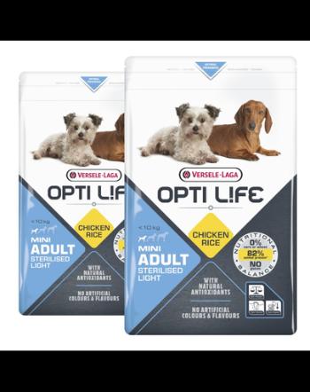 VERSELE-LAGA Opti Life Adult Light Mini hrana uscata pentru caini supraponderali/obezi de talie mica 15 kg (2 x 7,5 kg)