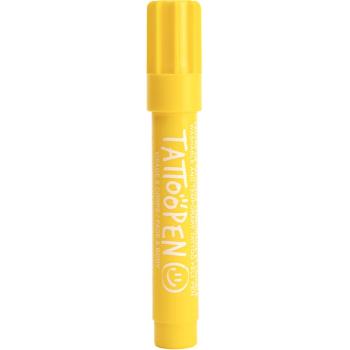 Nailmatic Tattoo Pen stilou de tatuaj pentru fata si corp Yellow 1 buc