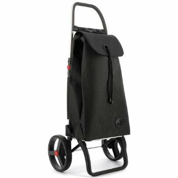 Geantă de cumpărături Rolser I-Max Tweed 2 LogicRSG pe roți, negru, negru