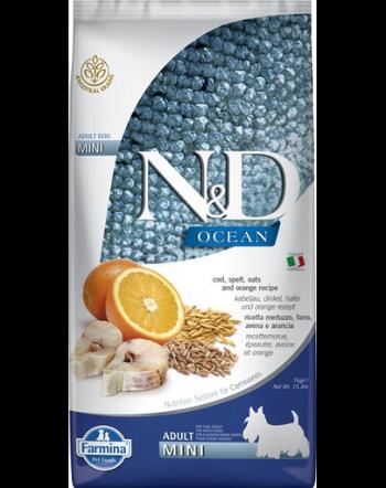 FARMINA N&amp;D Ocean Adult Mini, Hrana uscata pentru caini de talie mica, cu cod, grau, ovaz, portocale  2,5 kg
