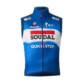 
                         Vestă de ciclism - SOUDAL QUICK-STEP 2024 PRO LIGHT WIND 
                