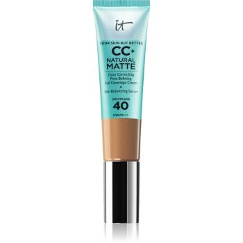 IT Cosmetics Your Skin But Better CC+ Natural Matte machiaj cu efect matifiant SPF 40 pentru femei Tan 32 ml