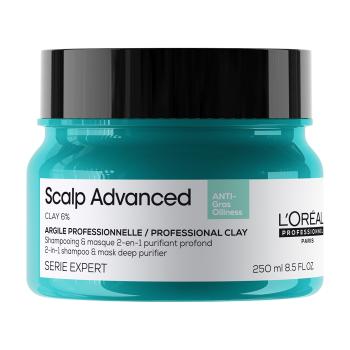L'Oréal Professionnel Șampon și mască pentru scalp gras 2 in 1 Scalp Advanced (Anti-Oiliness 2-in-1 Clay) 250 ml