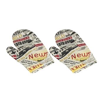 Mănușă de bucătărie Bellatex Ziare, 28 x 18 cm, 2 buc