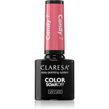 Claresa SoakOff UV/LED Color Candy lac de unghii sub forma de gel culoare 7 5 g