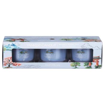 Yankee Candle Set de lumânări votive in sticlă Majestic Mount Fuji 3 x 37 g