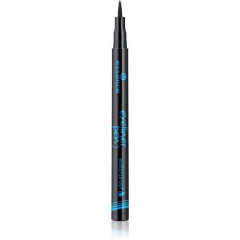 essence Eyeliner Pen eyeliner rezistent la apă culoare 01 Black 1 ml