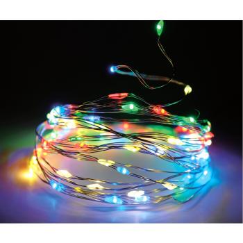 Sârmă luminoasă colorată, 80 LED