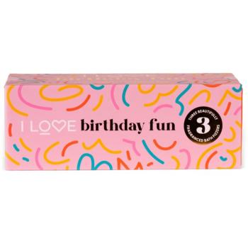 I love... Special Moments Birthday Fun set cadou pentru baie 3x150 g