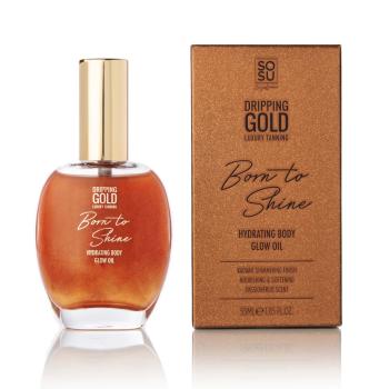 Dripping Gold Ulei de corp hidratant cu sclipici Bronz Dripping Gold Born to Shine (Hydrating Body Glow Oil) 50 ml