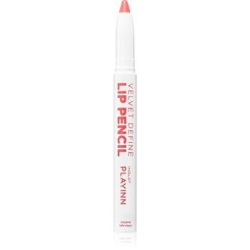 Inglot PlayInn Velvet Define Lip Pencil creion intensiv de buze culoare BLUSHING CORAL 61 1,6 g