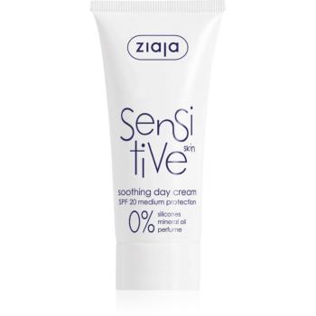 Ziaja Sensitive crema calmanta pentru piele uscata, actionand impotriva senzatiei de mancarime SPF 20 50 ml