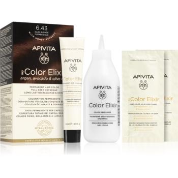 Apivita My Color Elixir culoare par fără amoniac culoare 6.43 Dark Blonde Copper Gold