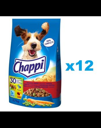 CHAPPI 3x2.7 kg - hrana uscata pentru caini cu vita, pasare si legume