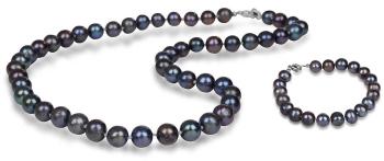 JwL Luxury Pearls Set avantajos de bijuterii cu perle JL0265 și JL0360 (brățară, colier)