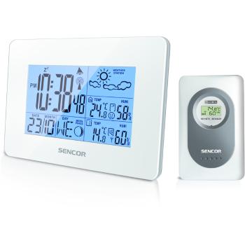 Staţie meteo Sencor SWS 51W, cu senzor wireless, alb