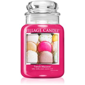 Village Candle French Macaroon lumânare parfumată (Glass Lid) 602 g