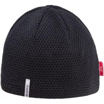 Kama MERINO + WINDSTOPPER Jednobarevná čepice, černá, velikost UNI