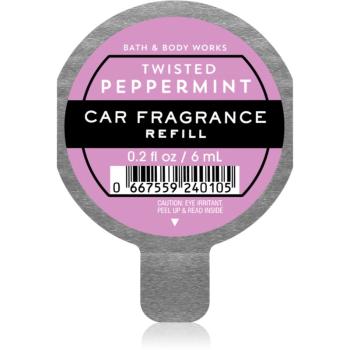 Bath & Body Works Twisted Peppermint parfum pentru masina rezervă 6 ml