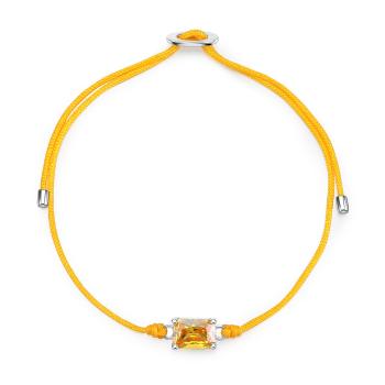 Brosway Brățară șnur cu zircon cubic Fancy Energy Yellow FEY96