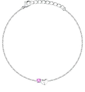 La Petite Story Brățară din oțel pentru femei Inimă cu zircon Love LPS05ASD58