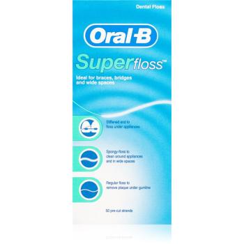 Oral B Super Floss ata dentara pentru implanturi dentare 50 buc