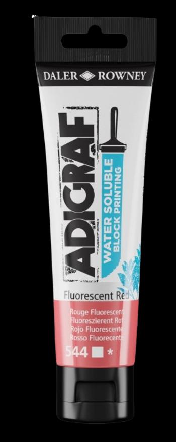 D&R ADIGRAF - Farba na linoryt (fluorescent red, 0,059 L)