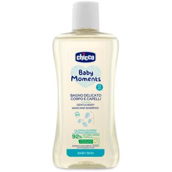 Chicco Baby Moments sampon pentru copii cu o textura usoara de par si de corp 200 ml