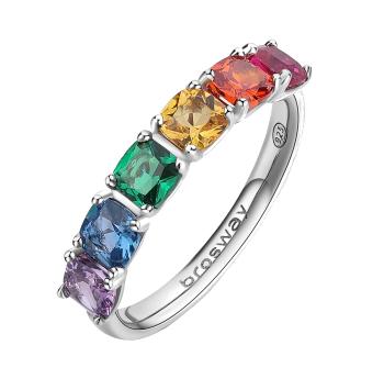 Brosway Inel rafinat din argint Fancy Joyful Rainbow FJR07 54 mm