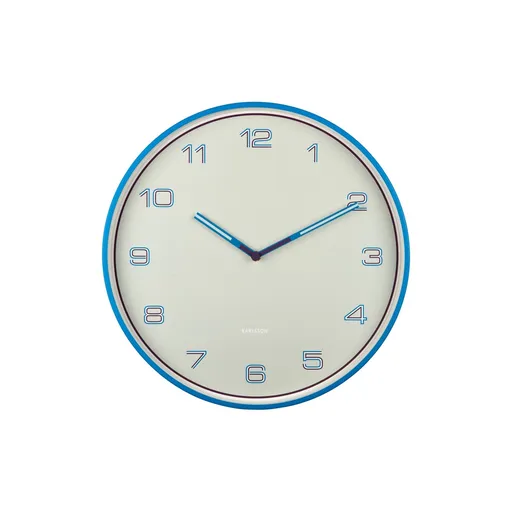 Karlsson 6013BB ceas de perete design, albastru, diametru 40 cm, albastru