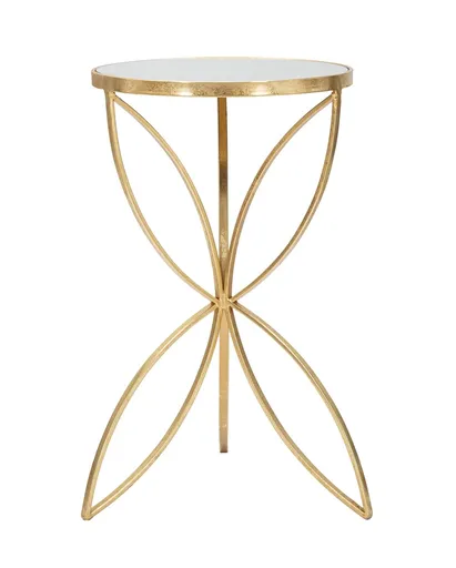 Masuta Butterfly, Mauro Ferretti, 35x60 cm, fier/oglinda, auriu